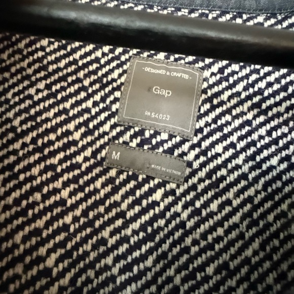 Gap Moto Wool blend blazer size medium - Picture 3 of 6